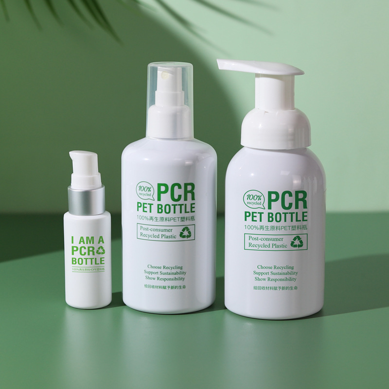 200Ml 300Ml 400Ml 500Ml PCR Thú Cưng Tóc Mặt Mặt Nhựa Mỹ Phẩm Mịn Bơm Phun Sương Chai Xịt sữa Tắm Dầu Xả